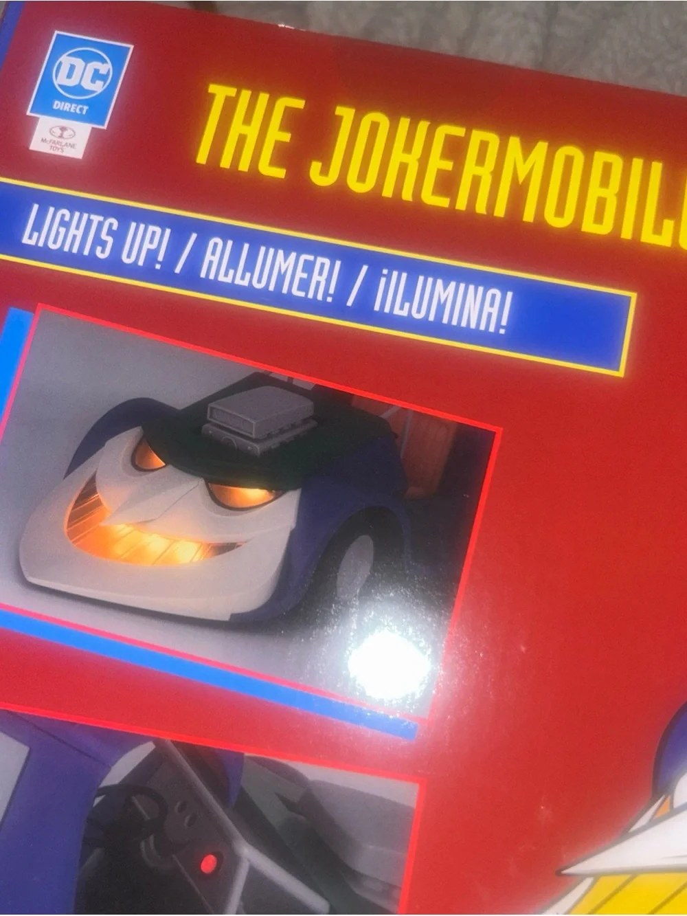 DC Direct Batman Animated Series Jokermobile Vehicle McFarlane Toys Gold Label